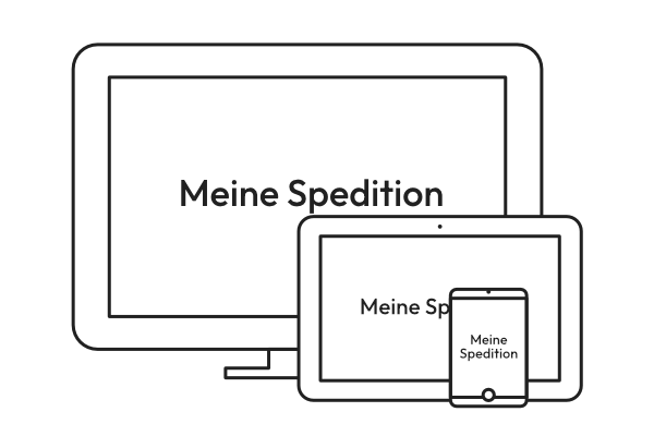 Transport Manager auf Desktop, Tablet und Smartphone