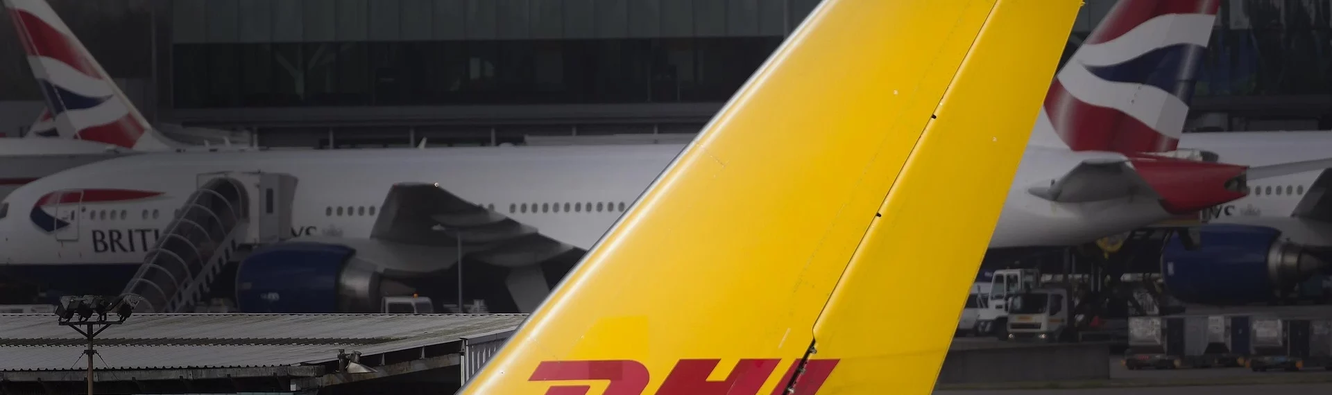 Flugzeug der DHL Spedition