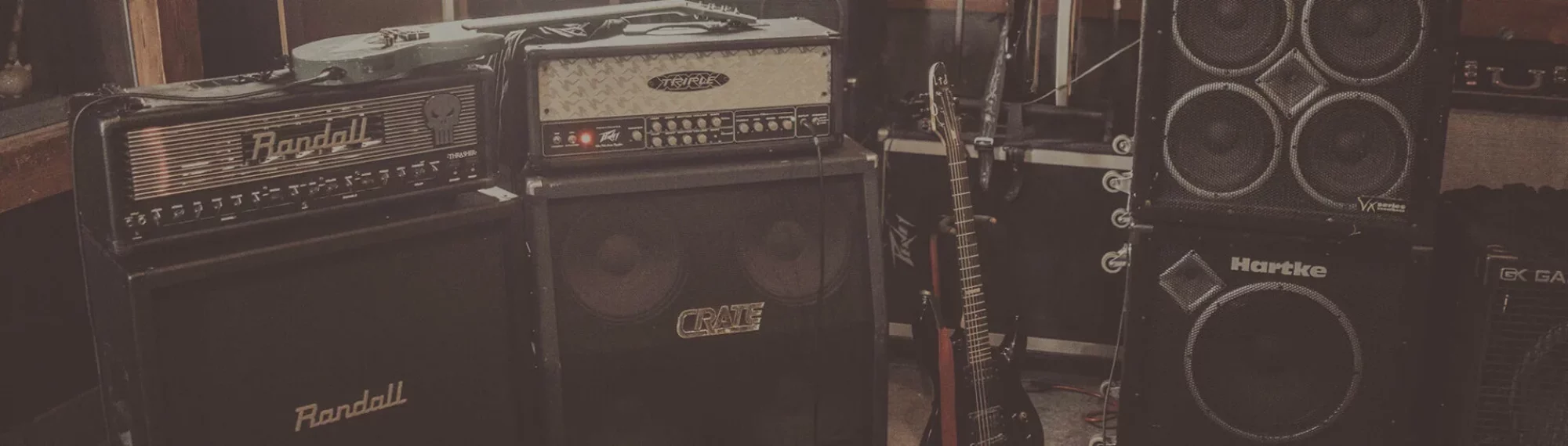 Musikinstrumente im Studio