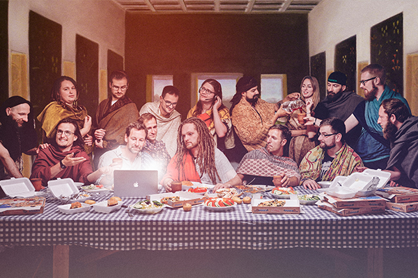  Teamfoto 2020 - das letzte Abendmahl