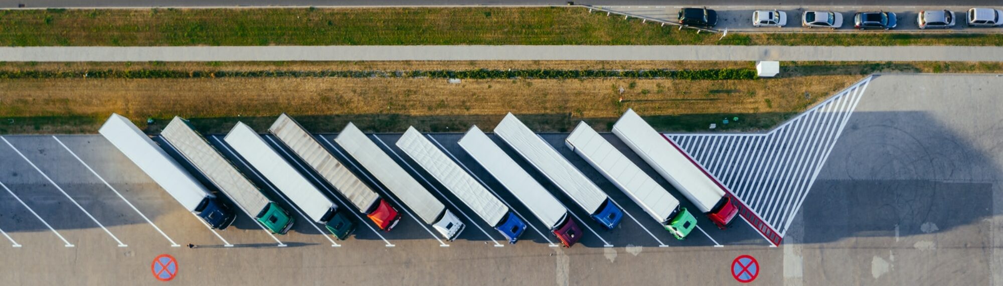 parked trucks